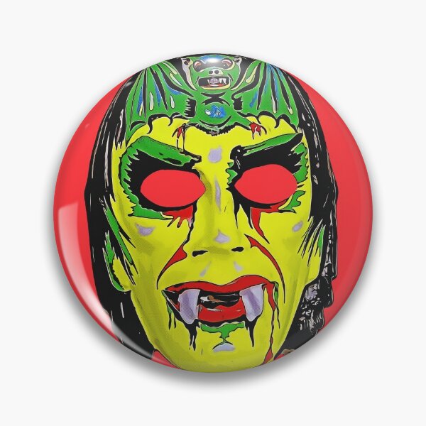 Item preview, Vintage vampire Halloween mask art designed and sold by HereticTees.