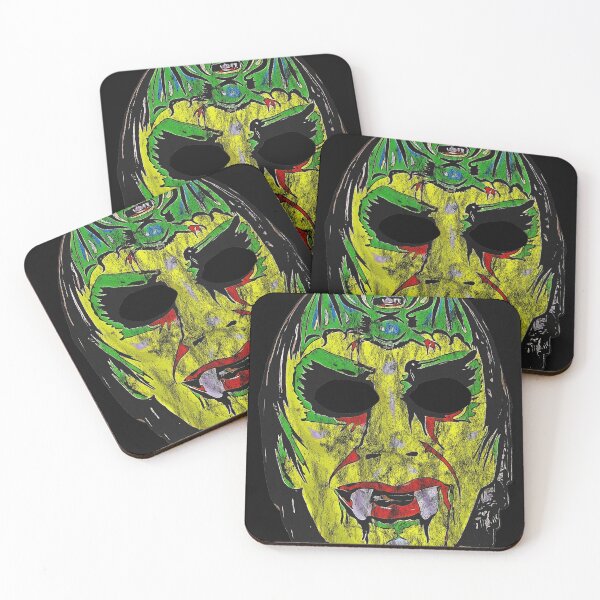 Item preview, Vintage vampire Halloween mask art designed and sold by HereticTees.