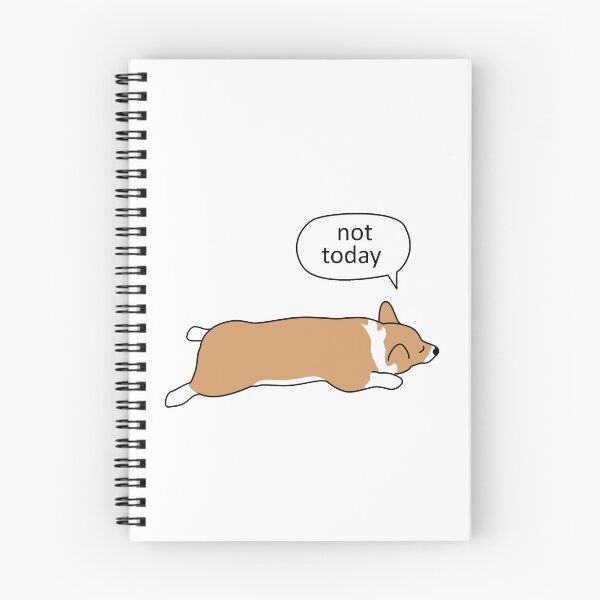 Item preview, Splooting Red Corgi - Not Today designed and sold by MaplewoodMerch.