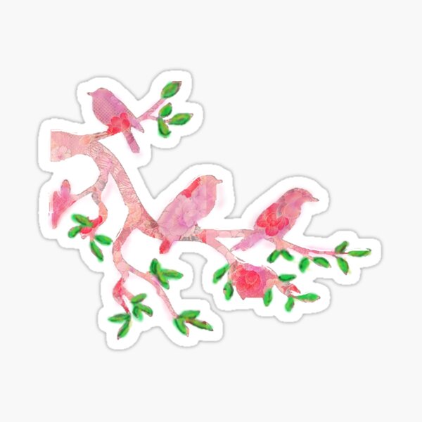 rosey birds DIGITAL TRENDs Sticker