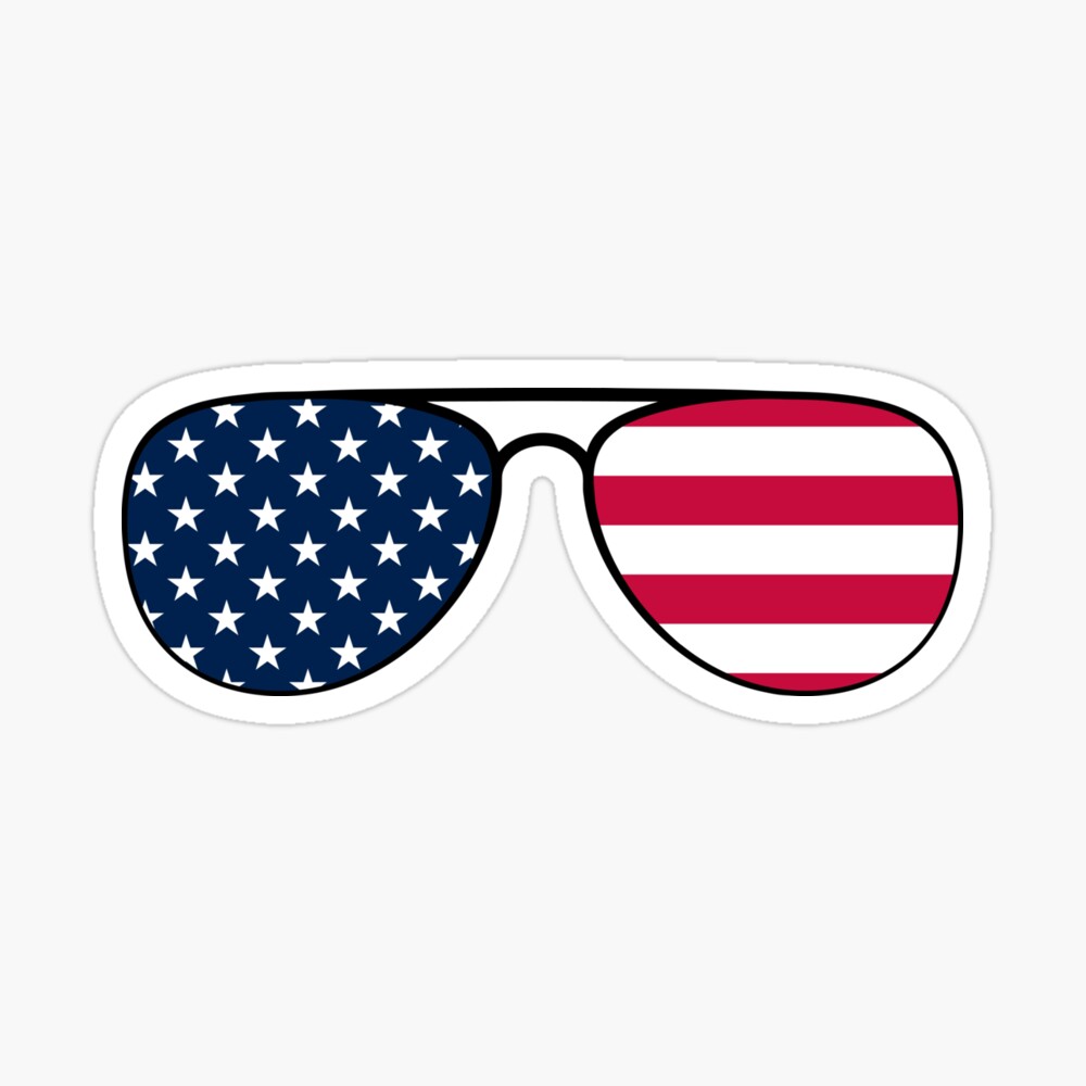 patriotic aviator sunglasses