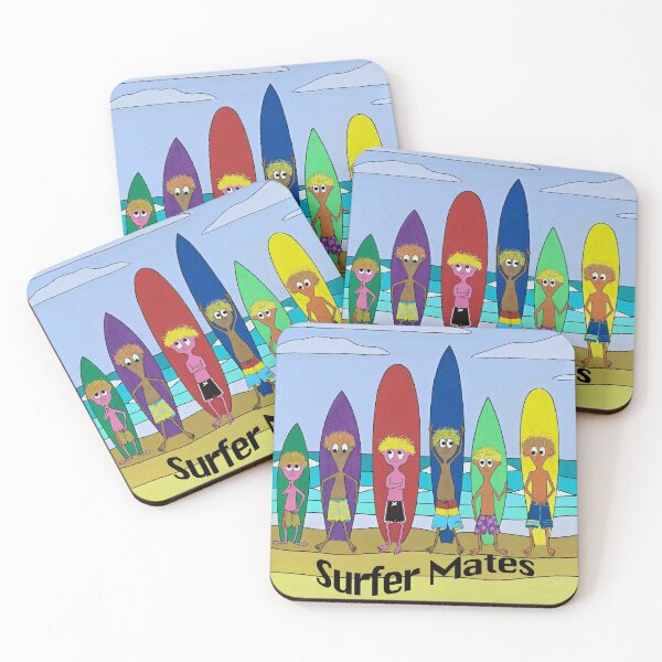 Item preview, Surfer, Mates, Fathers day, Australian vintage  surf culture artwork, surfers boardriders club, designed and sold by Robert Wale.