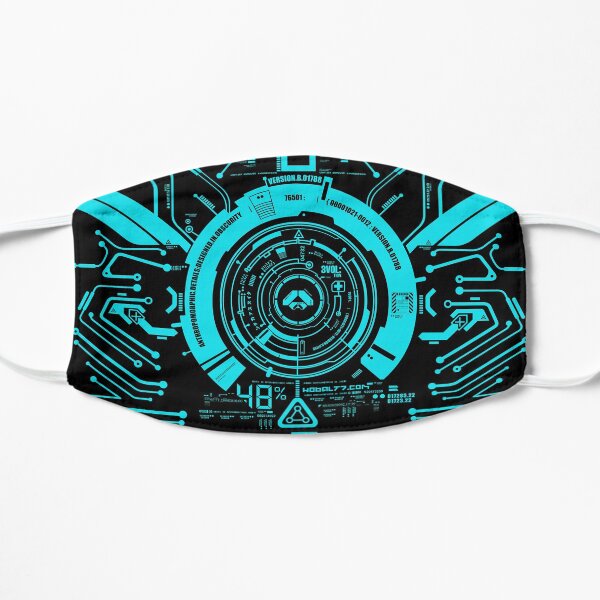 Hi tech tron center aqua Mask