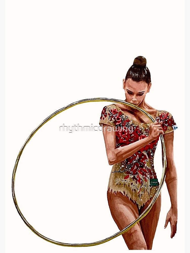 Rhythmic Gymnastics Yana Striga Ribbon Backgrab Turn Photographic Print  for Sale by rhythmicdrawing