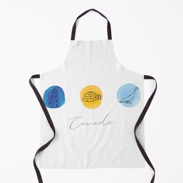 Item preview, Watercolor Canadian Items Circles: Lighthouse, Igloo and Whale designed and sold by CamilleIllus.