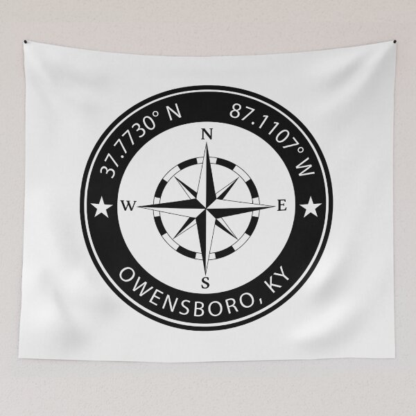 Item preview, Owensboro, Kentucky Geographical Coordinates designed and sold by TeeOhGraphics.