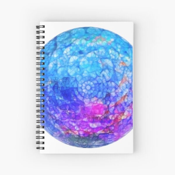 Stained Glass Moon Spiral Notebook