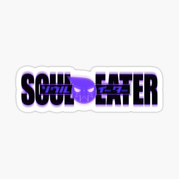 soul eater purple motion blur logo Sticker