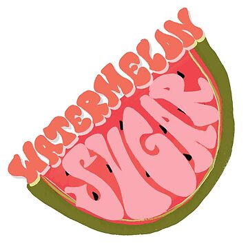 Artwork thumbnail, Watermelon Sugar Sticker by sofriedart