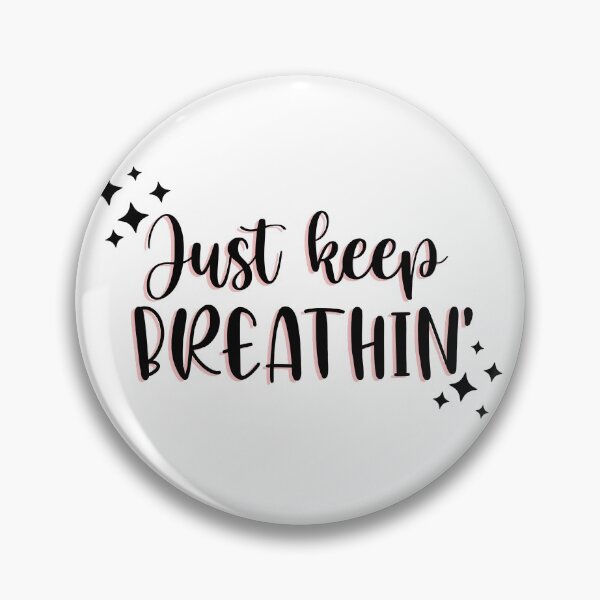 Item preview, Just keep breathin 'sticker designed and sold by crownyart.