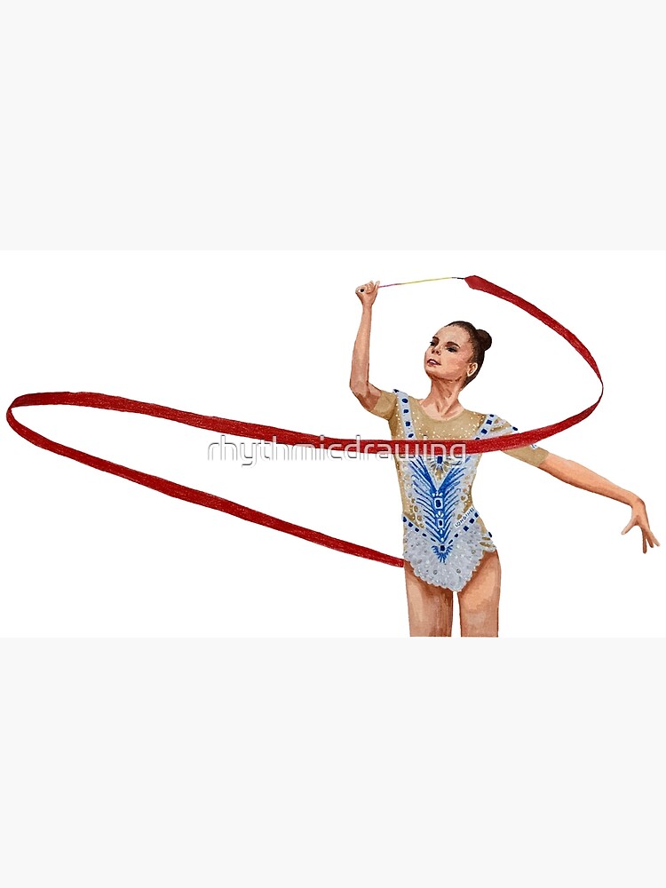 Rhythmic Gymnastics Dina Averina Ribbon Art Print for Sale by