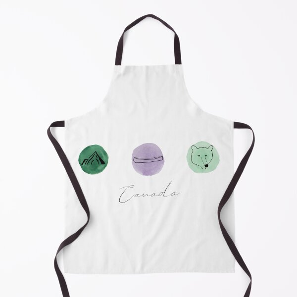 Item preview, Watercolor Canadian Items Circles:Mountain, Canoe and Bear designed and sold by CamilleIllus.