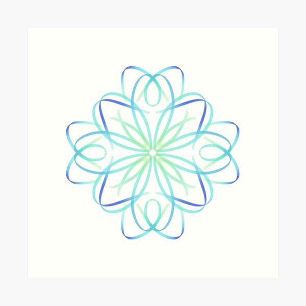 Kaleidoscope Transparent PNG 00002 Art Print