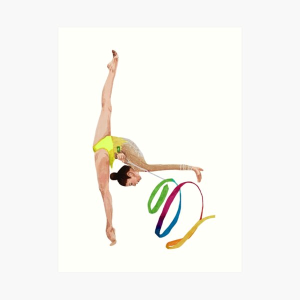 Rhythmic Gymnastics Ribbon. RG Ribbon Design, Decorating, Painting