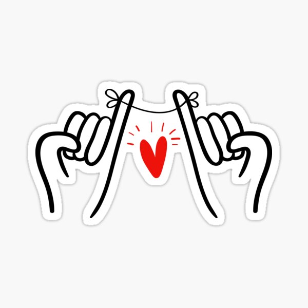 pinky swear printable stickers for sale redbubble