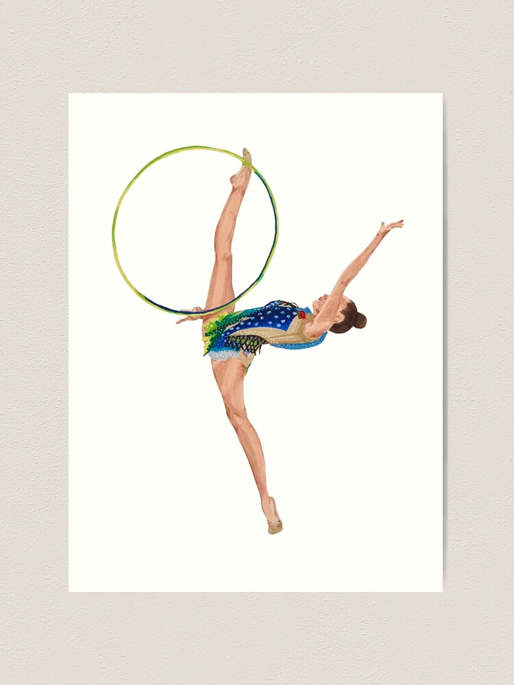 Rhythmic Gymnastics Anastasia Salos Hoop Art Print for Sale by