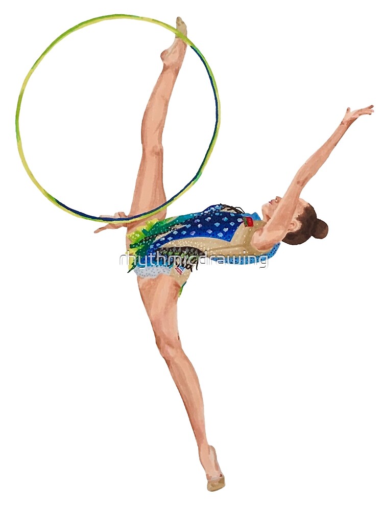 Rhythmic Gymnastics Anastasia Salos Hoop Poster for Sale by  rhythmicdrawing