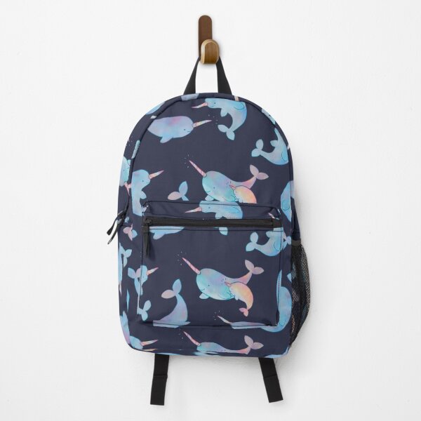 Item preview, Moonlit Navy Galaxy Watercolor Narwhal Pack designed and sold by SwaDesign.