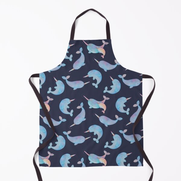 Item preview, Moonlit Navy Galaxy Watercolor Narwhal Pack designed and sold by SwaDesign.