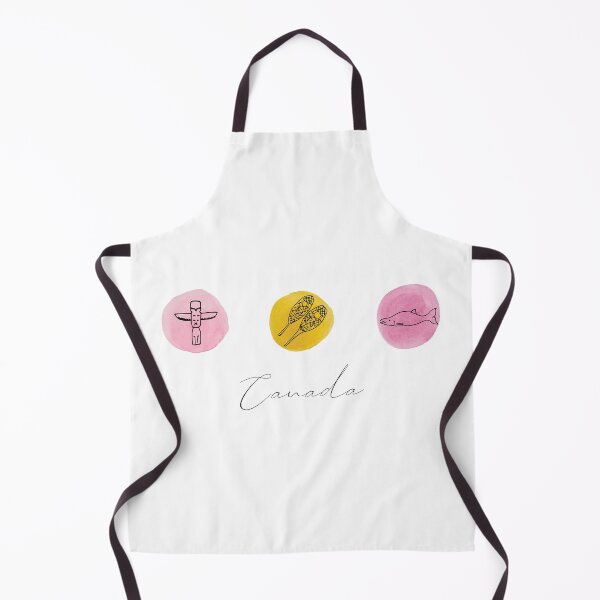 Item preview, Watercolor Canadian Items Circles:Totem, Snowshoe and Salmon designed and sold by CamilleIllus.