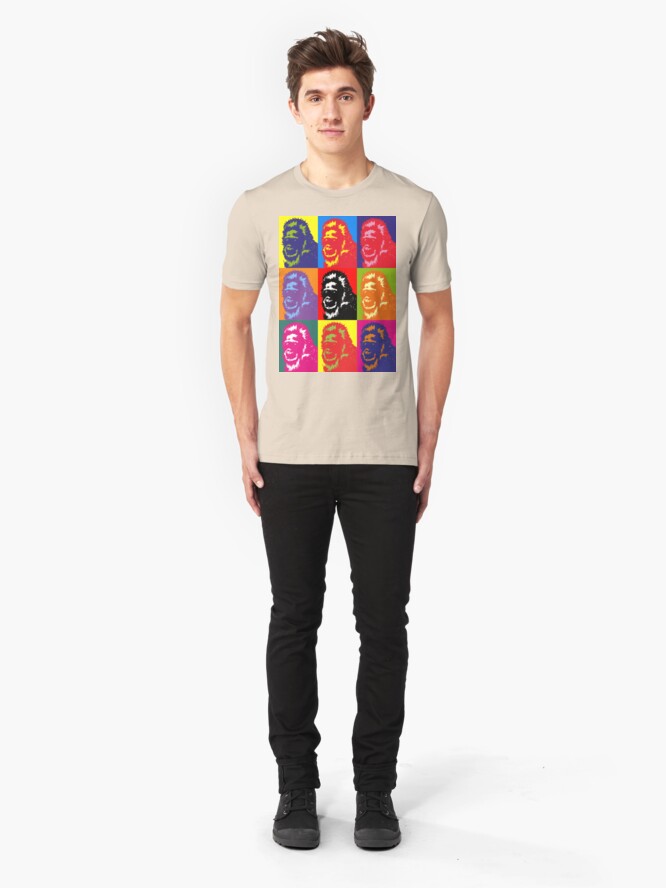 Alternate view of Bigfoot Portrait Slim Fit T-Shirt