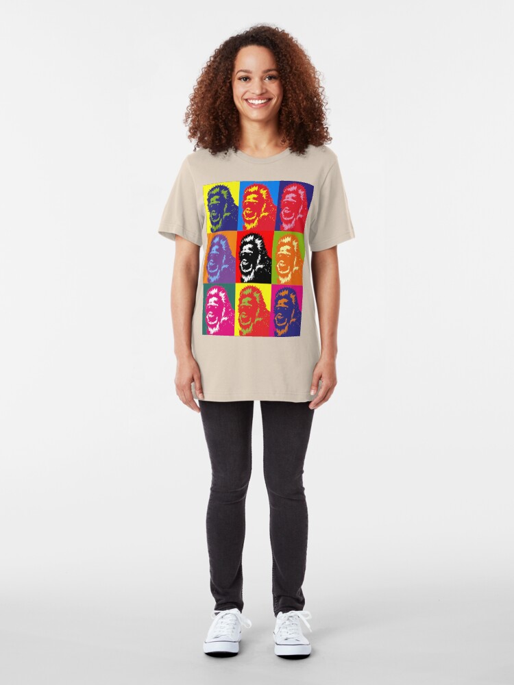 Alternate view of Bigfoot Portrait Slim Fit T-Shirt