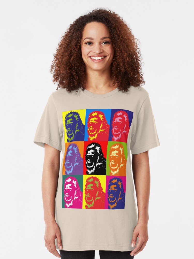 Alternate view of Bigfoot Portrait Slim Fit T-Shirt