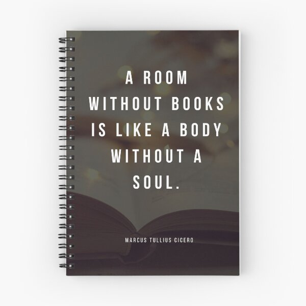 Item preview, Room Without Books - Inspirational Quote by Marcus Tullius Cicero designed and sold by LifeOnWords.
