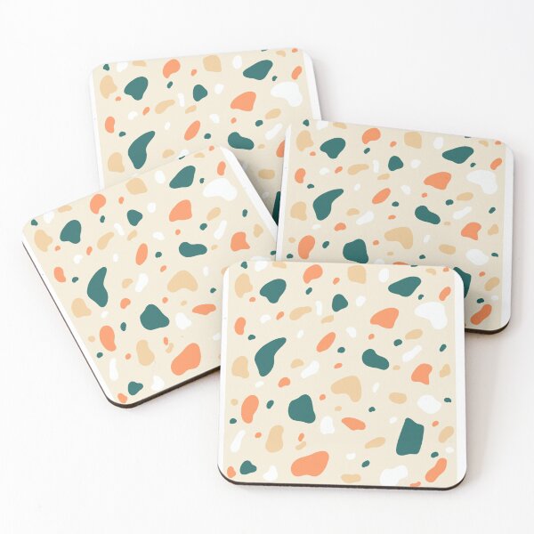 Item preview, orange/green scale terrazzo designed and sold by a-maliva.
