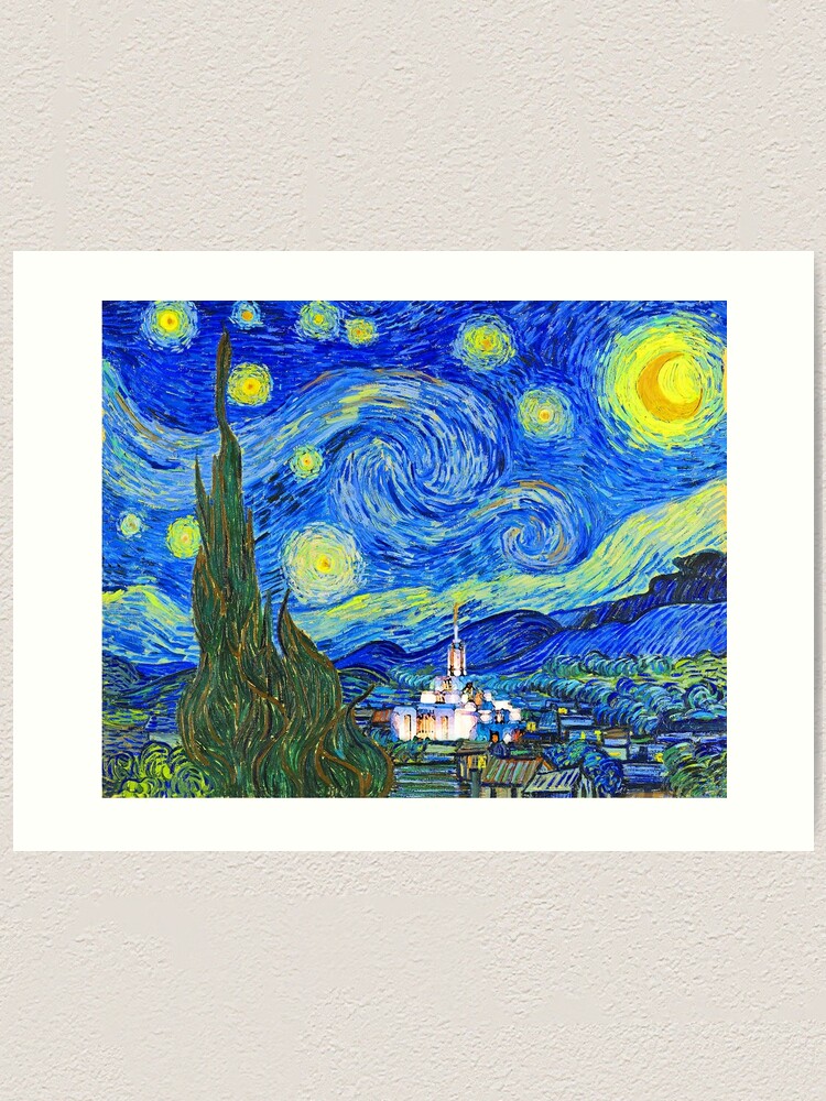 Chihuahua Art Van Gogh Starry Night over the Rhone Jigsaw Puzzle