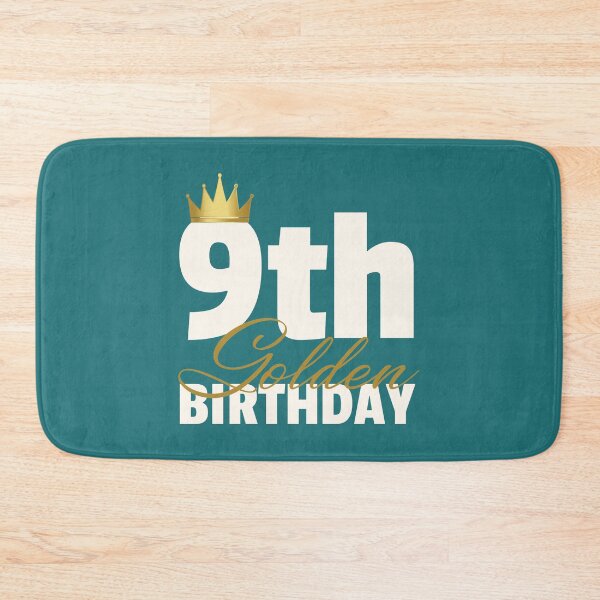 Item preview, Kids 9th Golden Birthday Year Age Crown design designed and sold by doodabobs.
