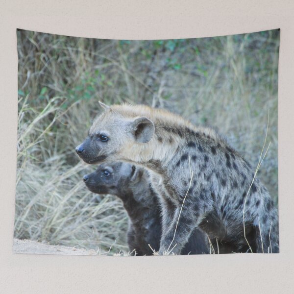 Item preview, Two Curious Hyena Cubs designed and sold by SafariByMarisa.