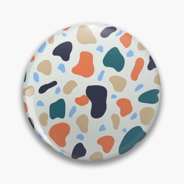 Item preview, orange and blue scale terrazzo designed and sold by a-maliva.