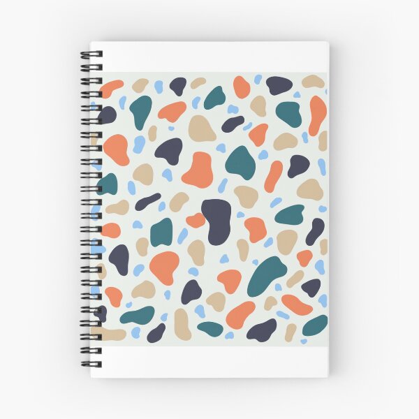 Item preview, orange and blue scale terrazzo designed and sold by a-maliva.