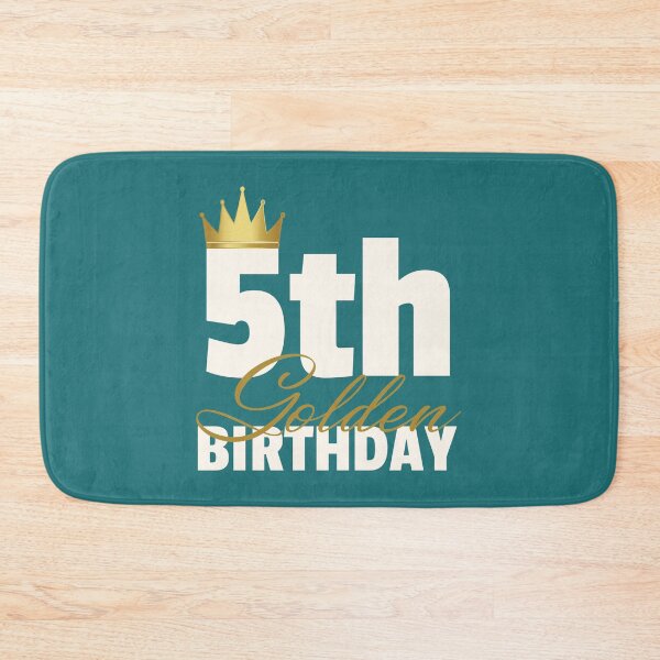 Item preview, Kids 5th Golden Birthday Year Age Crown design designed and sold by doodabobs.