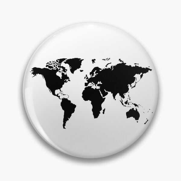 Item preview, World Map (Black) designed and sold by designsbyalyssa.