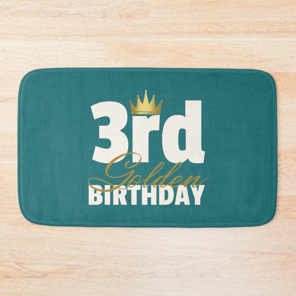 Item preview, Kids 3rd Golden Birthday Year Age Crown print designed and sold by doodabobs.