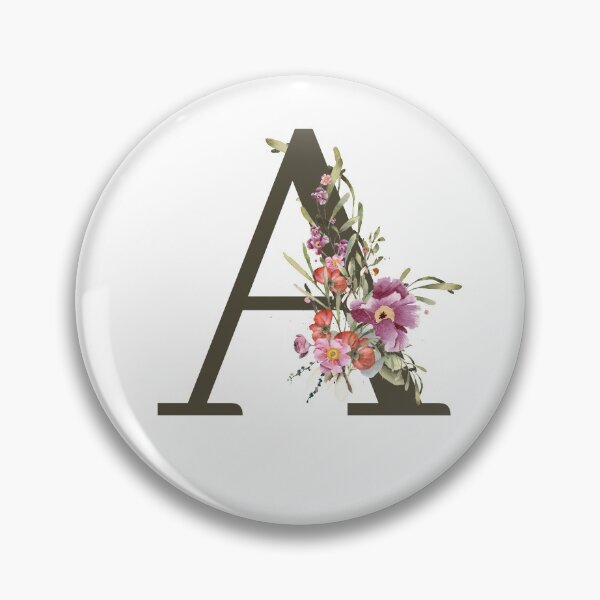 Item preview, Floral Wreath Bouquet Arrangement Monogram Letter A designed and sold by TheFamilyVan.