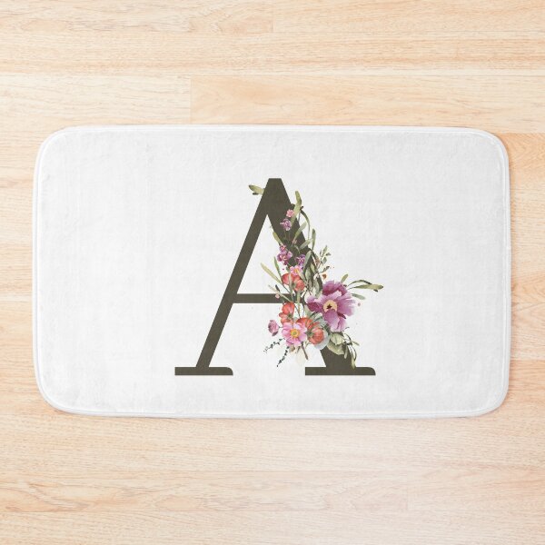 Item preview, Floral Wreath Bouquet Arrangement Monogram Letter A designed and sold by TheFamilyVan.