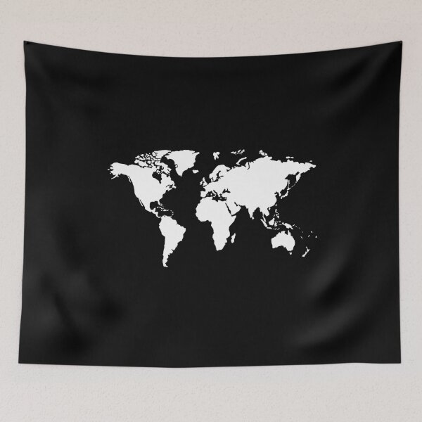 Item preview, World Map (White) designed and sold by designsbyalyssa.
