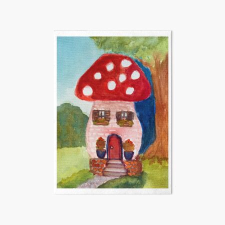 Fantasy Home - Image for Children, Creativity and Fun Art Board Print