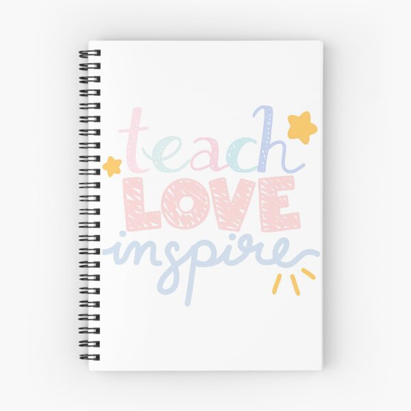 Item preview, Teach Love Inspire (Pink Blue Pastel Text) designed and sold by Amywear.