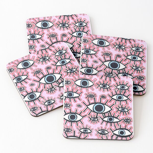 Item preview, Colorful Blue/Pink Eye Pattern designed and sold by olivias-arts.