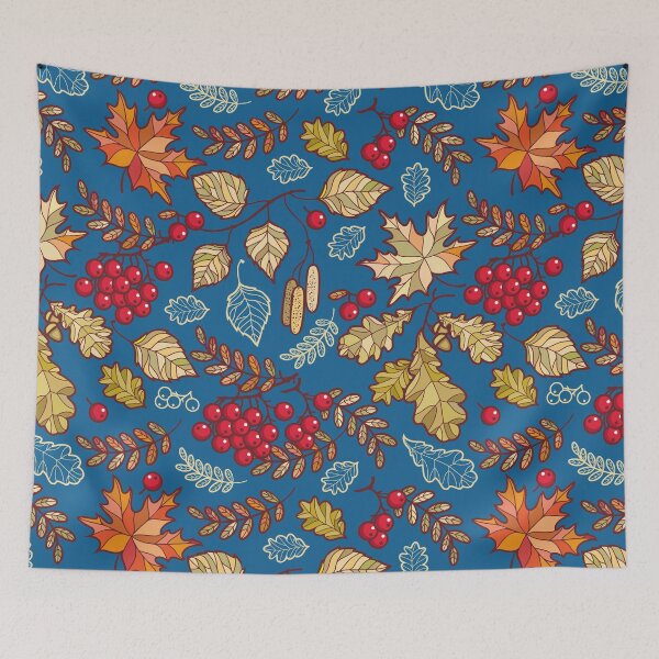 Item preview, Dark Blue Berry, Leaf and Floral designed and sold by JonesWorldOrder.