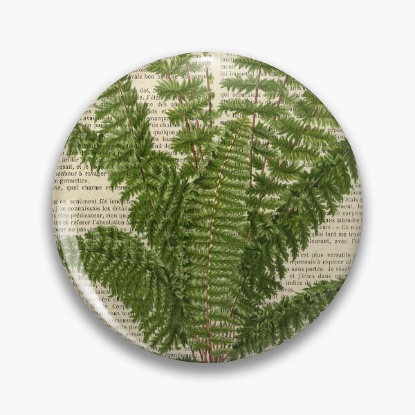 Item preview, Botanical print, on old book page - fern designed and sold by Red Witch Art.