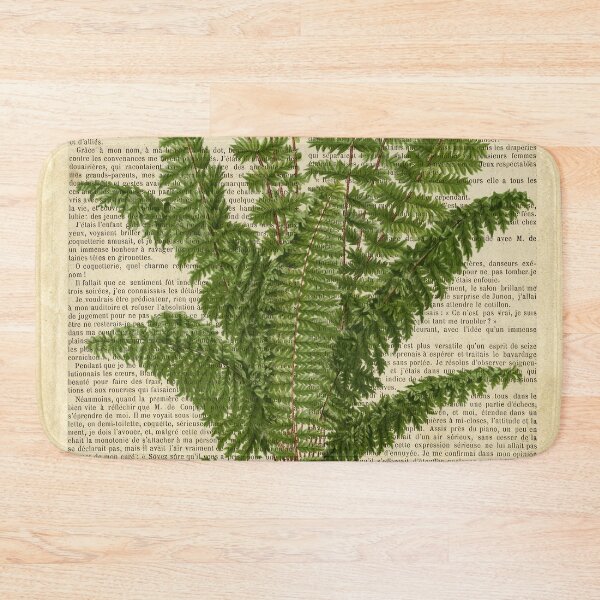 Item preview, Botanical print, on old book page - fern designed and sold by Red Witch Art.