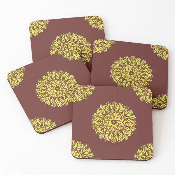 Item preview, Yellow Flower Mandala Pattern designed and sold by KeksWorkroom.