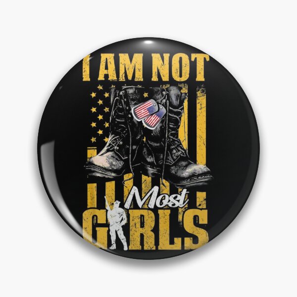 Item preview, I Am Not Most Girls Veteran Usa Flag Funny Veteran designed and sold by ChatVu.
