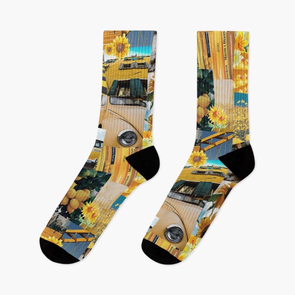 Item preview, Yellow Chill Travel happy floral Aesthetic Collage  designed and sold by Share Your Passion.