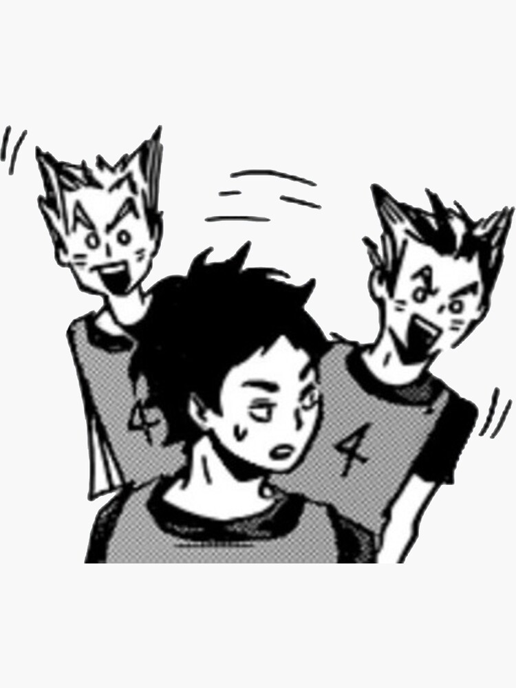 Bokuto And Akaashi Haikyuu Manga Sticker Sticker For Sale By Berrybby Redbubble 6442